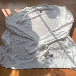 A white cardigan
